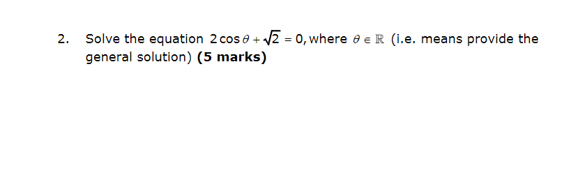 cose + v2 = 0, where de R (i.e. means provide the
