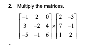the system of equations by forming a matrix equation, then solve using