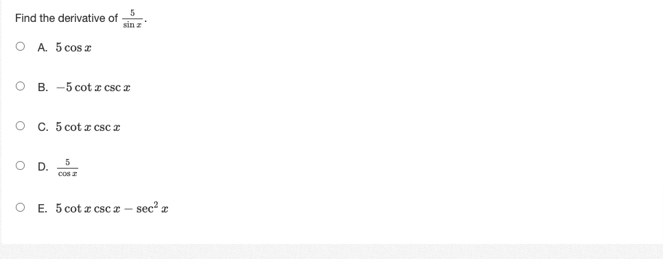 5v3 2 O B. 513 2 O C. O D. O E.