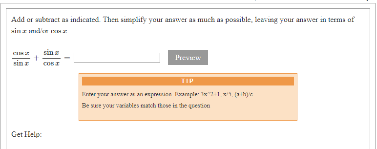  Add or subtract as indicated. Then simplifyr your answer as much