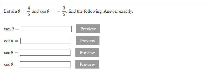 Let sin B = 4 and cos = 5 3 find the