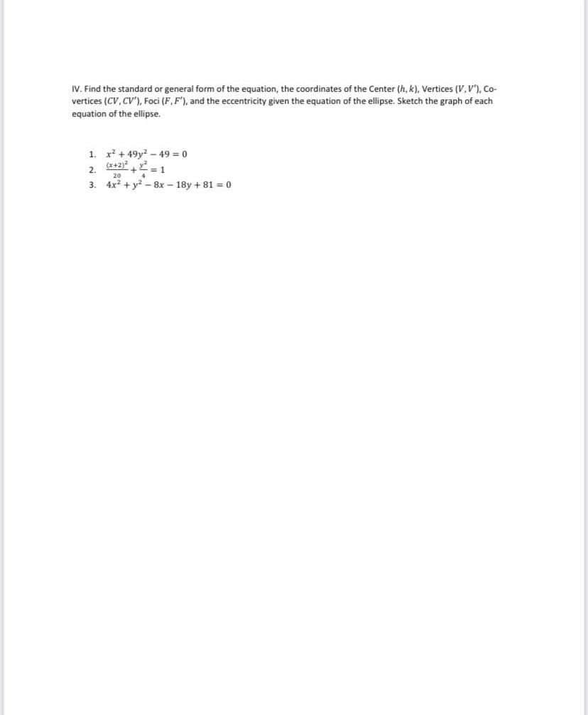 All graphs should be done using a graphing paper. 1. Supply what