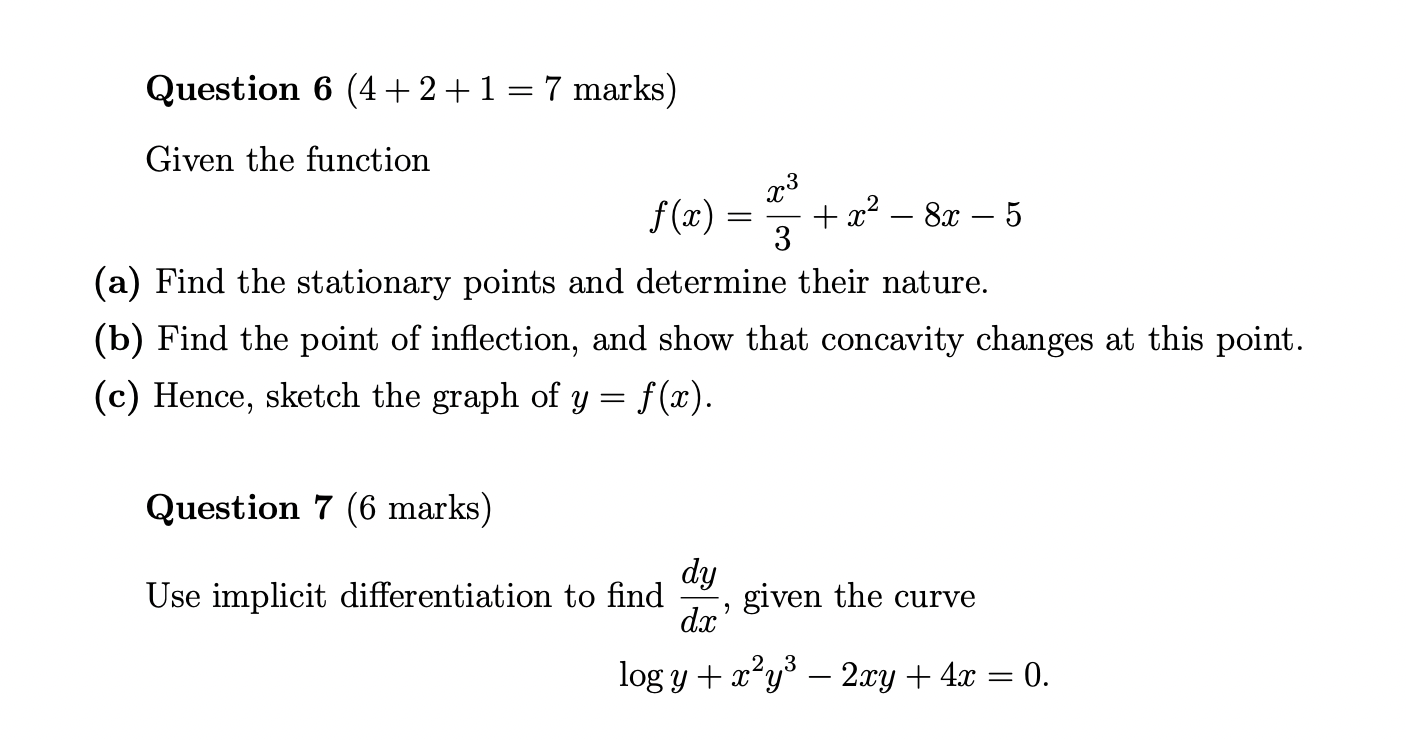 23 f (2) = 3 + 22 - 8x -5 (a) Find