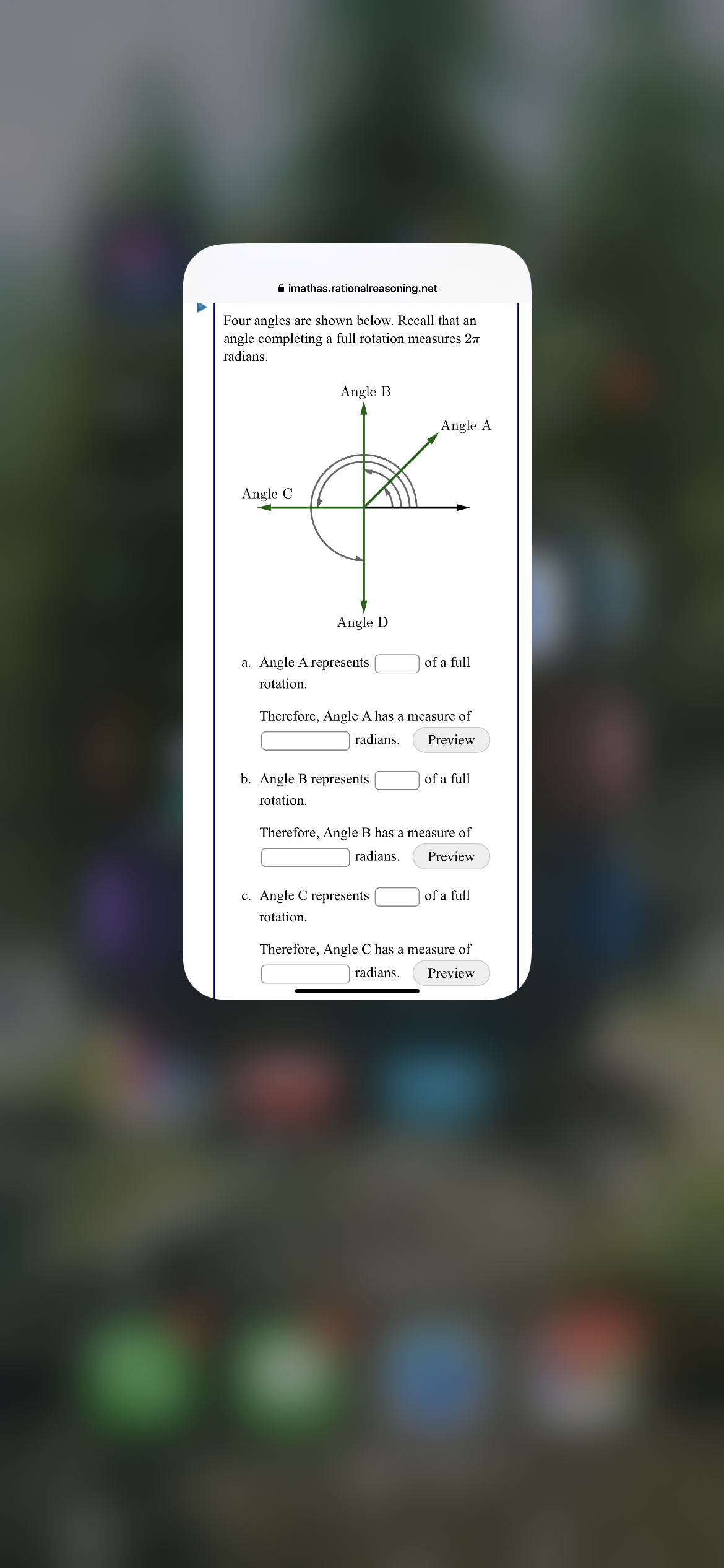 therefore Angle A has a measure of degrees. Preview b. Angle B