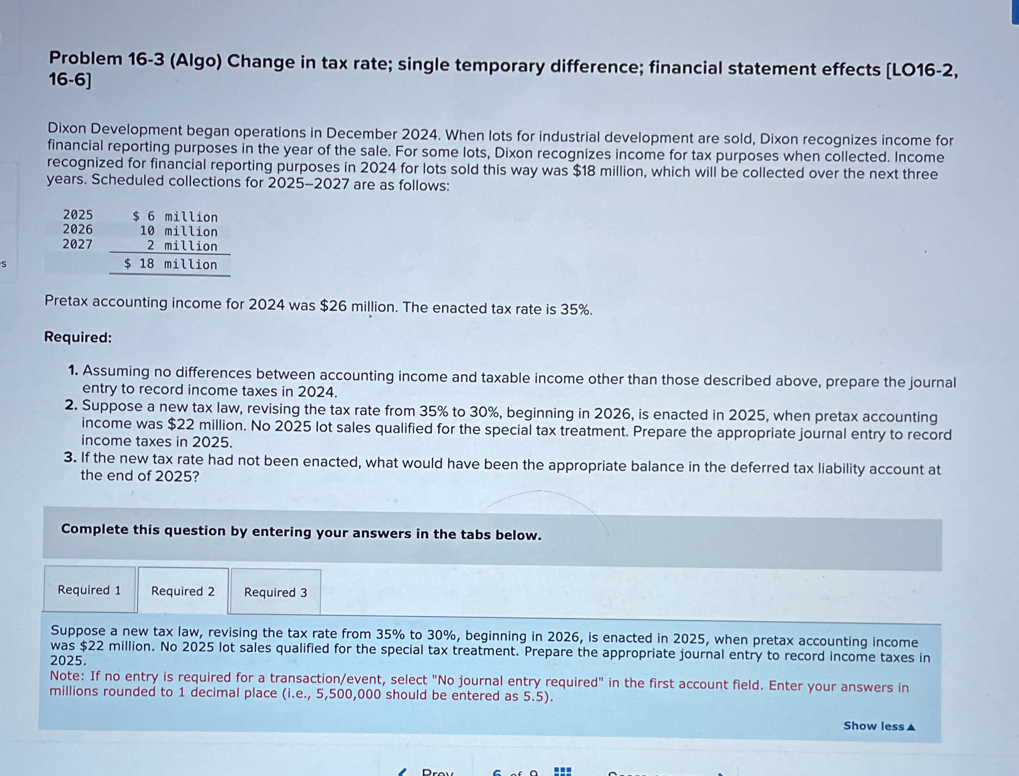 effects [LO16-2,16-6] Dixon Development began operations in December 2024. When lots for