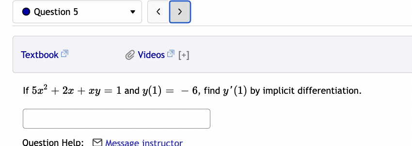 f' (x) =O Question 12 Textbook Videos = [+] If f(ac) =