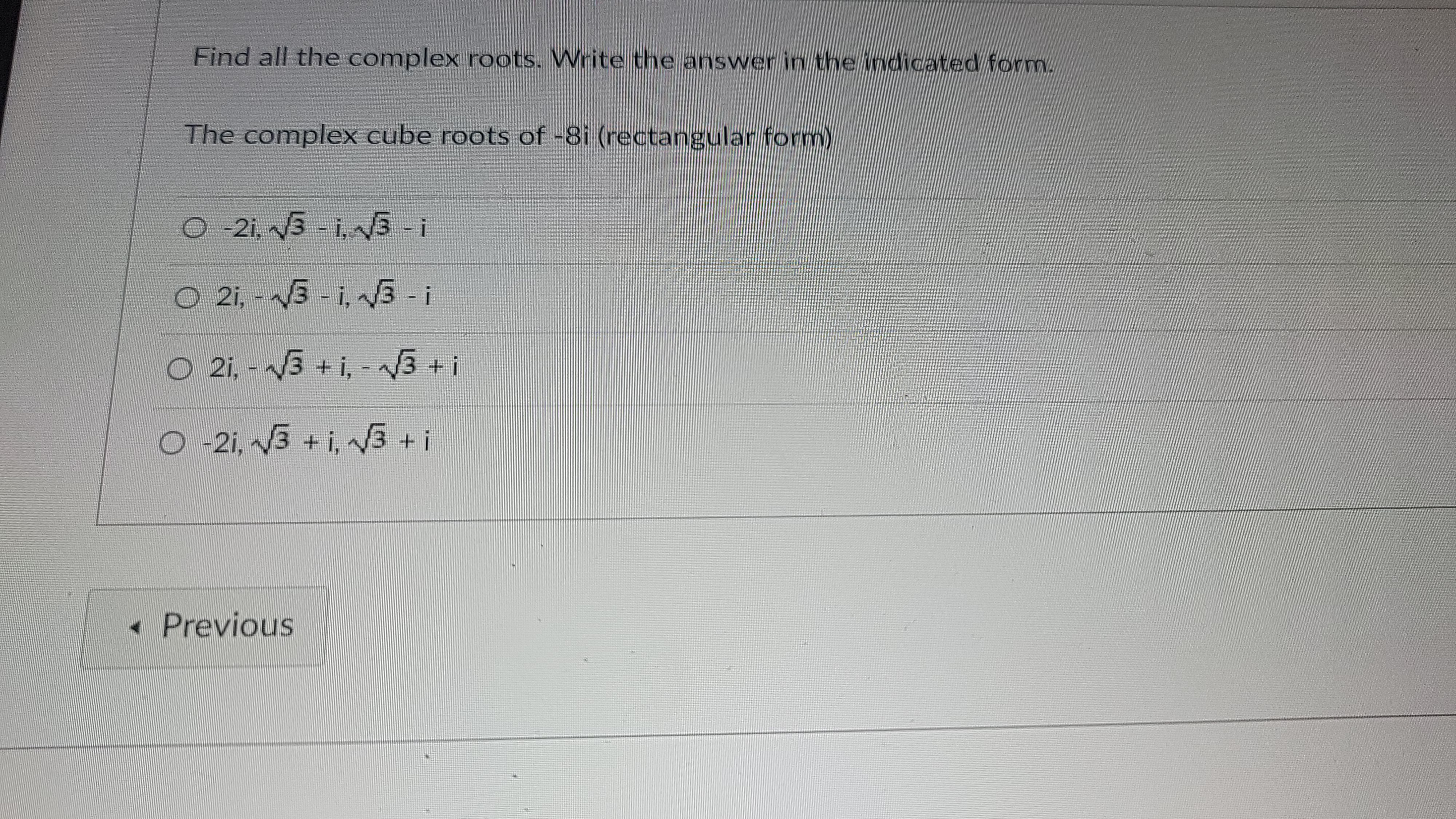 TRY . . .Question 8 Find the angle between the given vectors.
