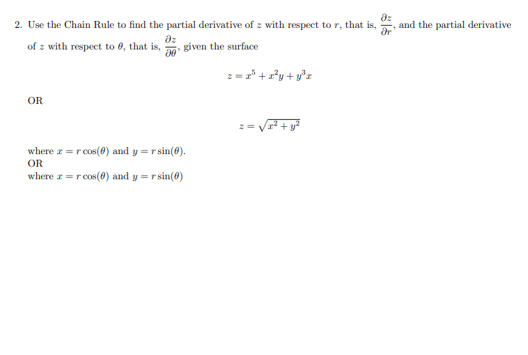 z with respect to r, that is, -, and the partial derivative