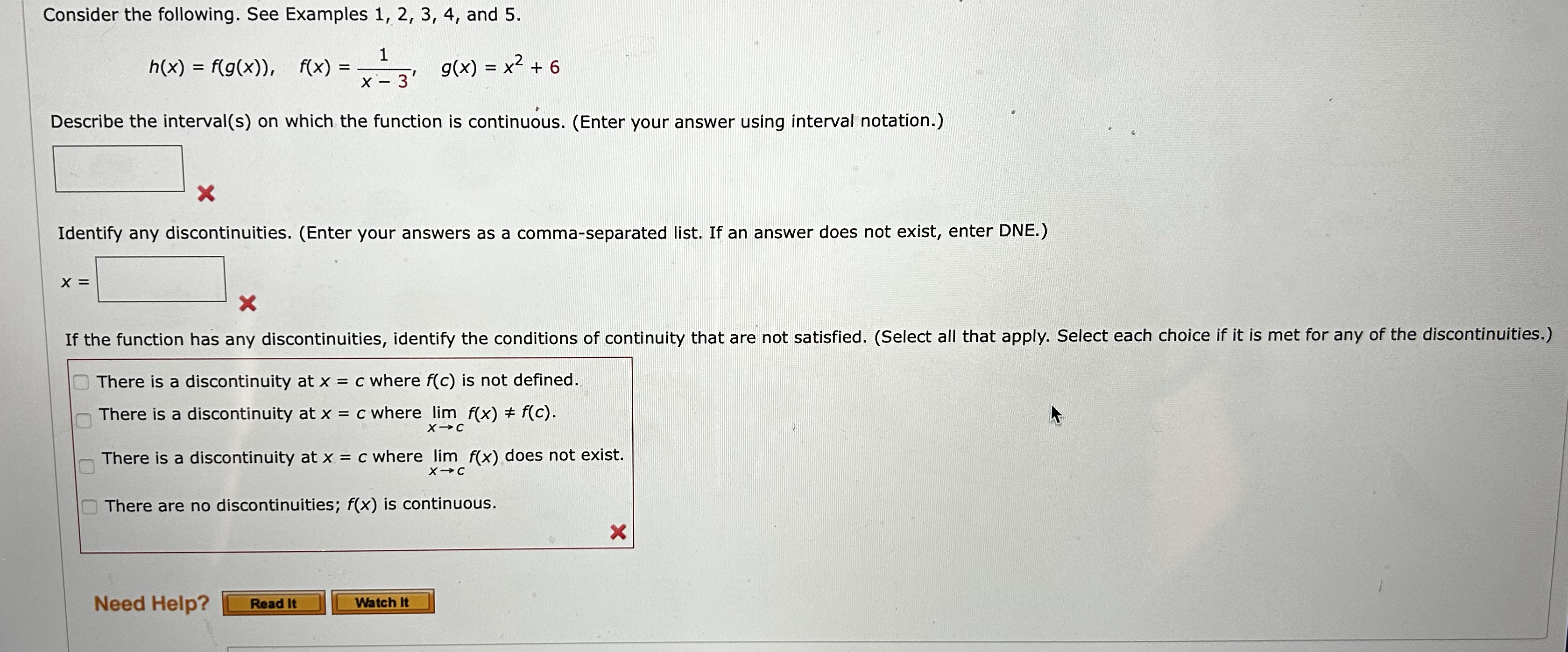 h (x) = f(g(x) ) , f ( x ) = 1
