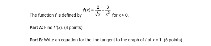 2 3 f(x) = The function f is defined by x