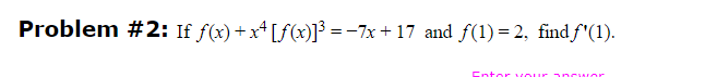 line to f at x = 3. Do not include y =