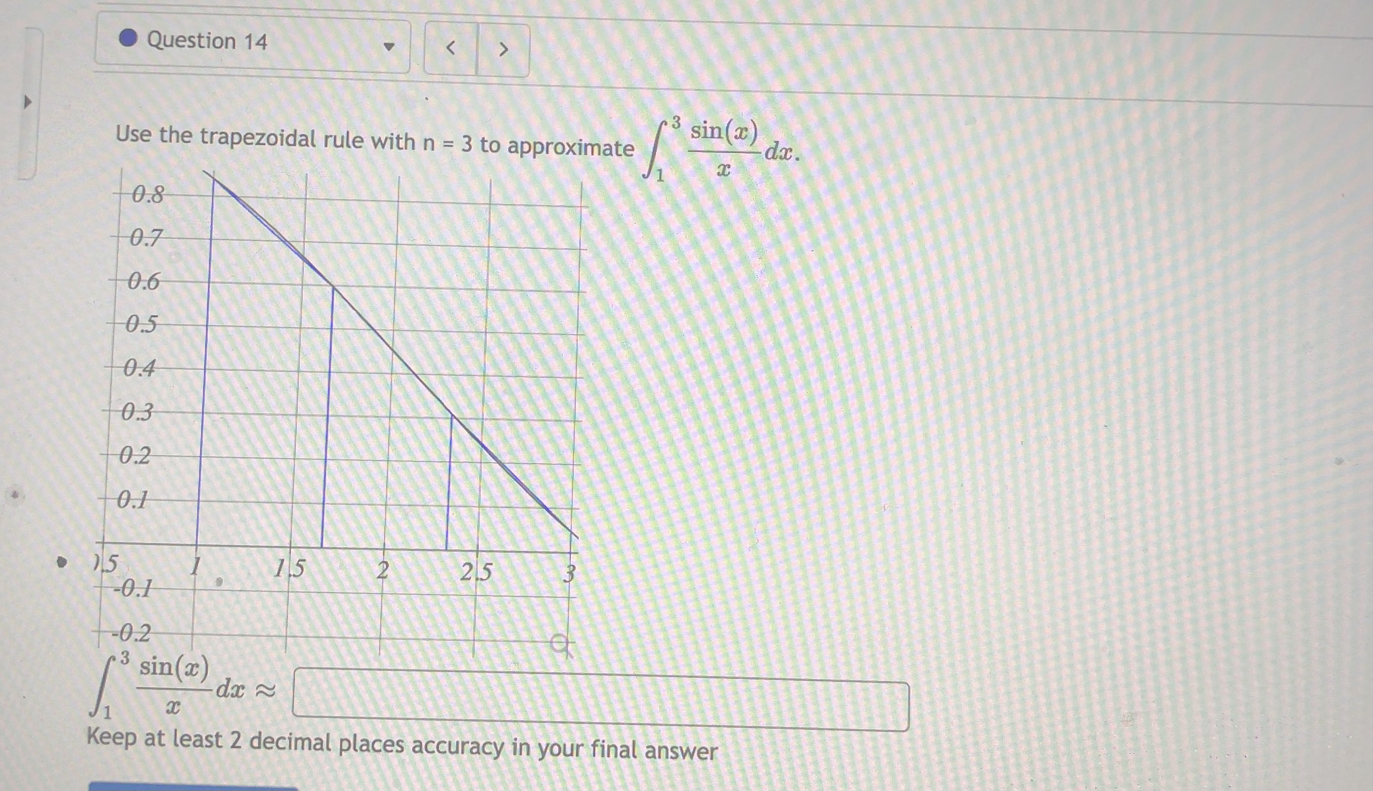  please write every answer with question number Question 14 sin (x)
