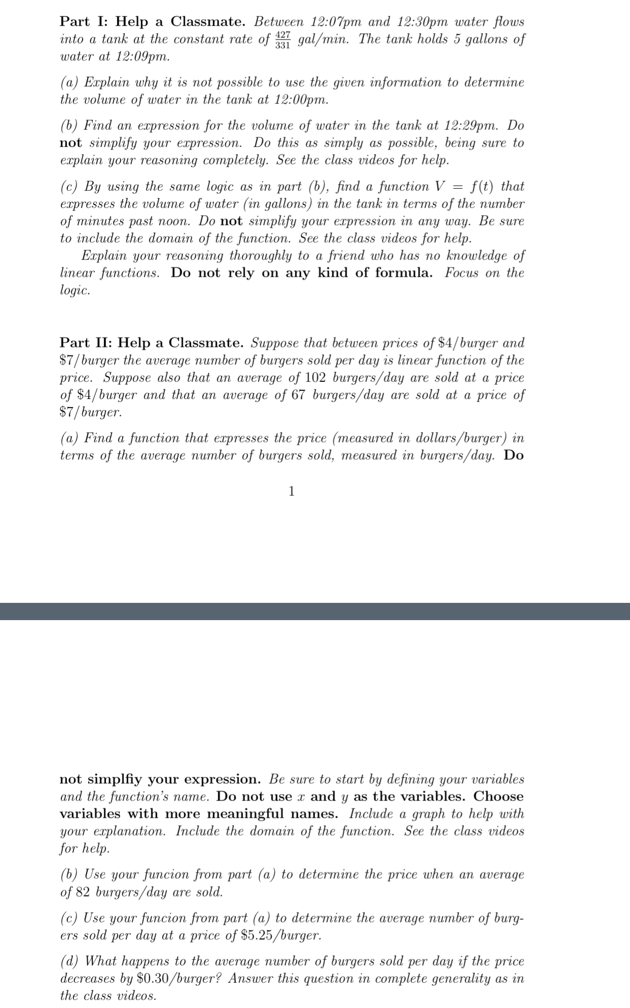 into a tank at the constant rate of % gal/min. The tank