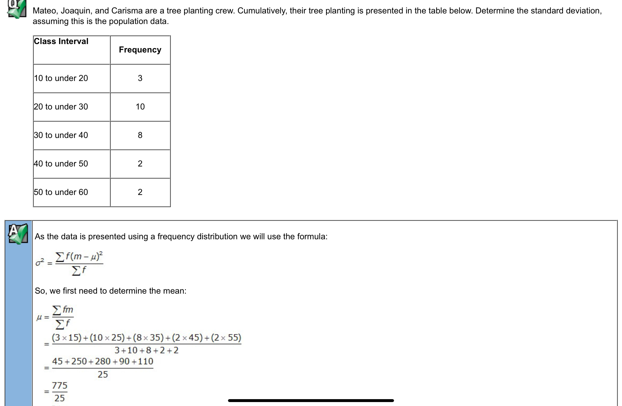 find the mean how ever I'm confused on when inserting numbers to