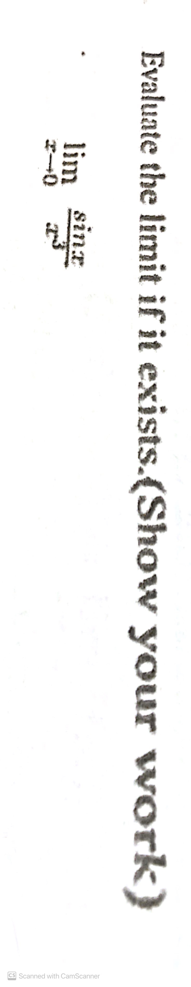 Can you please solve this question using L' Hopitals and the