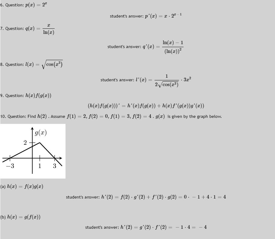  Mark each answer as correct or incorrect. If the answer is