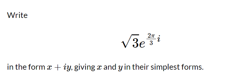 their simplest forms.