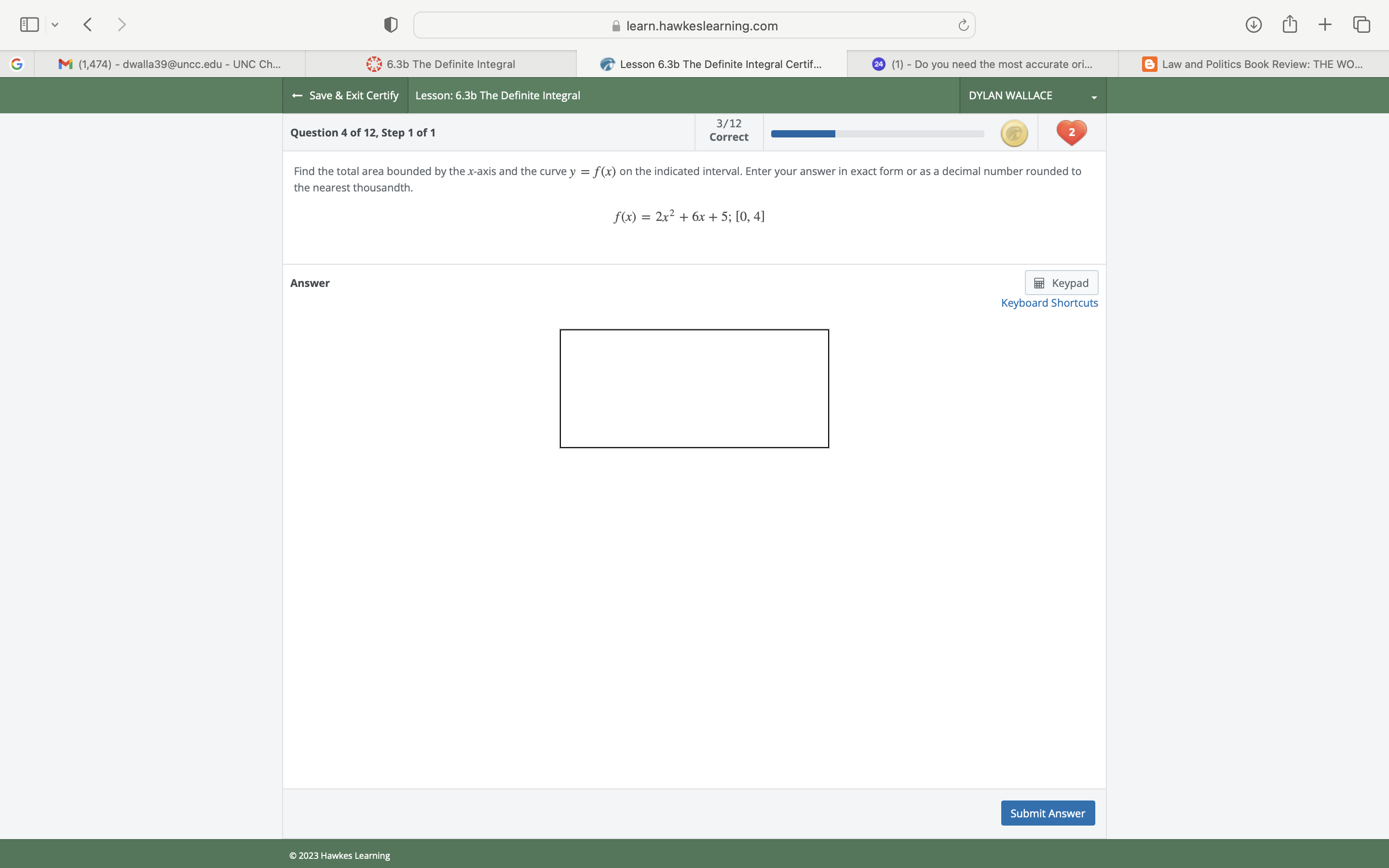 Ch... 6.3b The Definite Integral Lesson 6.3b The Definite Integral Certif... 24