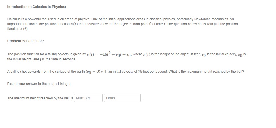  Introduction to Calculus in Physics: Calculus is a powerful tool used