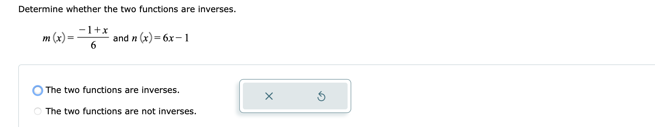 not define y as a one-to-one function of x.Determine if the relation
