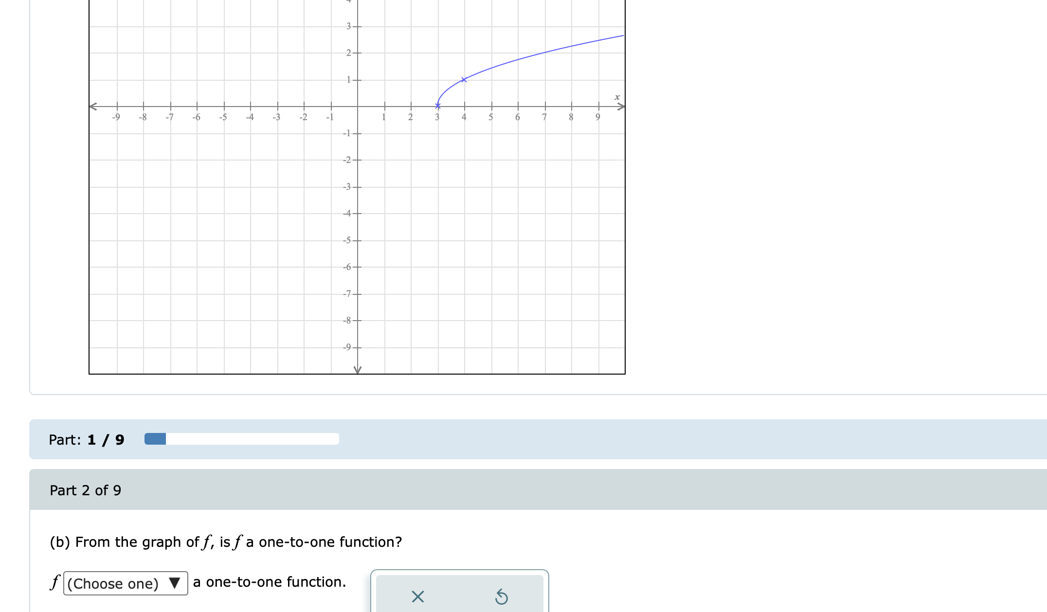v(x)x+9 {Iowa % X 5) \fw 2 - 1- -8 - 7