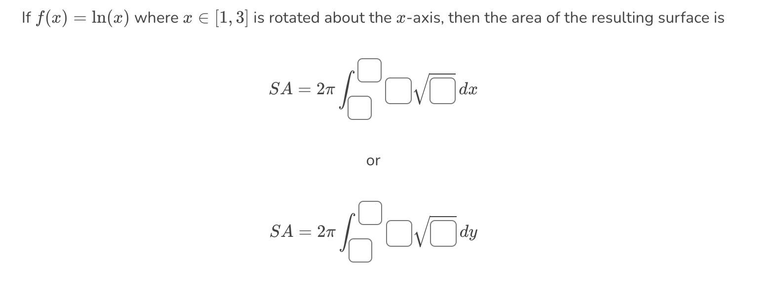 2T\fTo evaluate [:13 ln(:1:) dar: using integration by parts, what shouLd we