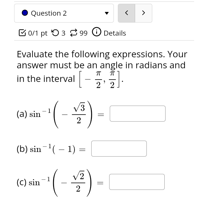 IT 6 (a) cos - 1 2 (b) cos (0) = (c)