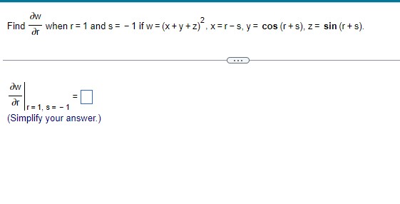 given point. 2x +xy+y - - 8 =0, (1,2) dy (Type an