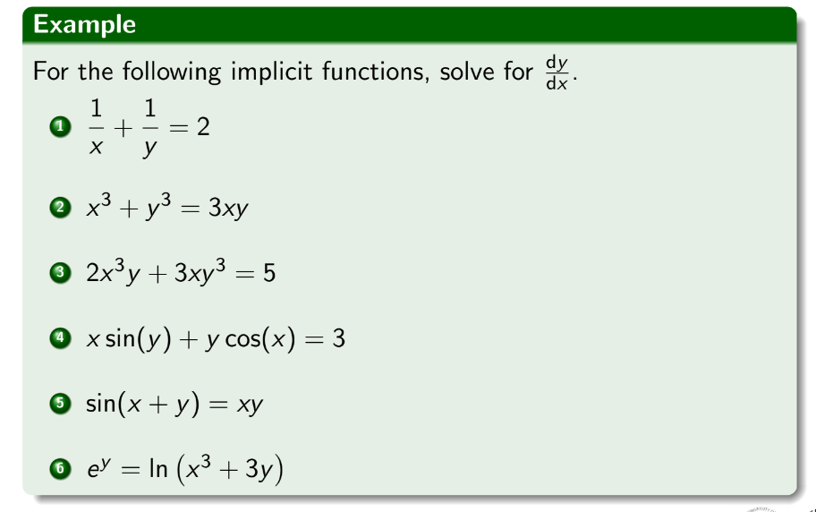 implicit functions, solve for dy dx ' = 2 X 2 x3