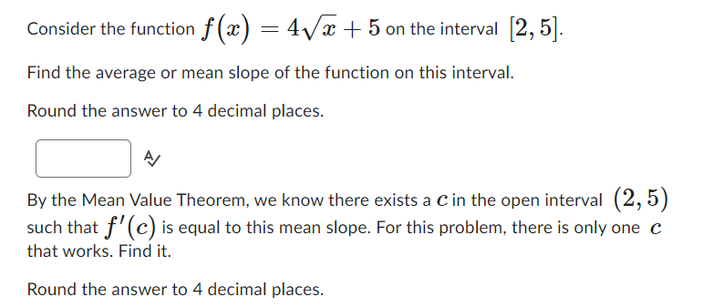  Consider the function f($) = 43/5 I 5 on the interval