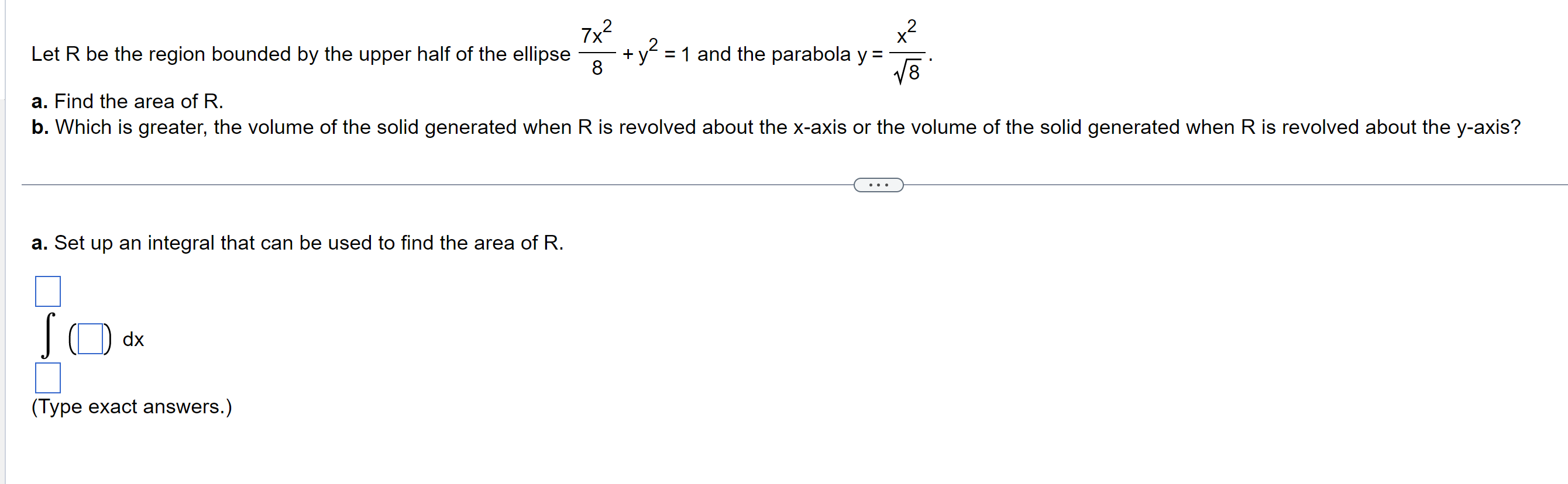  Please answer a. and b. Thank you! 2 2 7x X