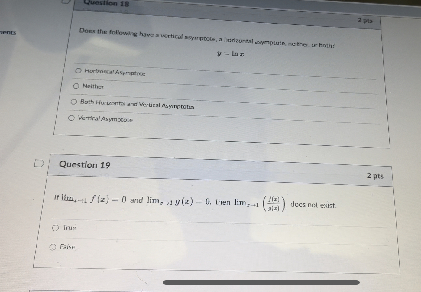 2f(z) Oy = f(z) +2D Question 10 2 pts If f is