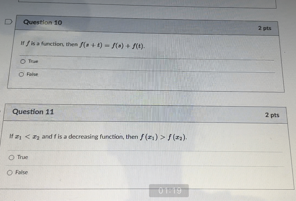 [ Select ] 4. lim, ,2 f( x) = [ Select ]D