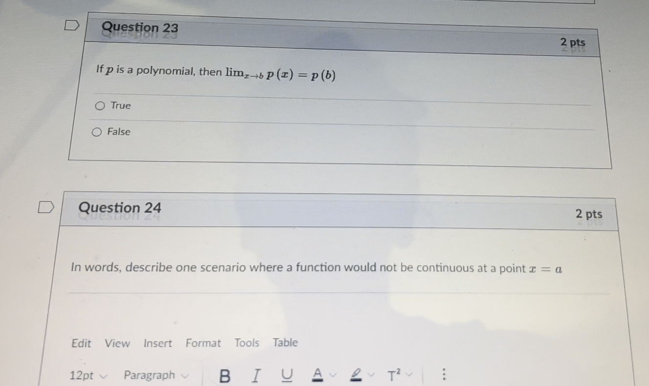 at a point = a Edit View Insert Format Tools Table 12pt