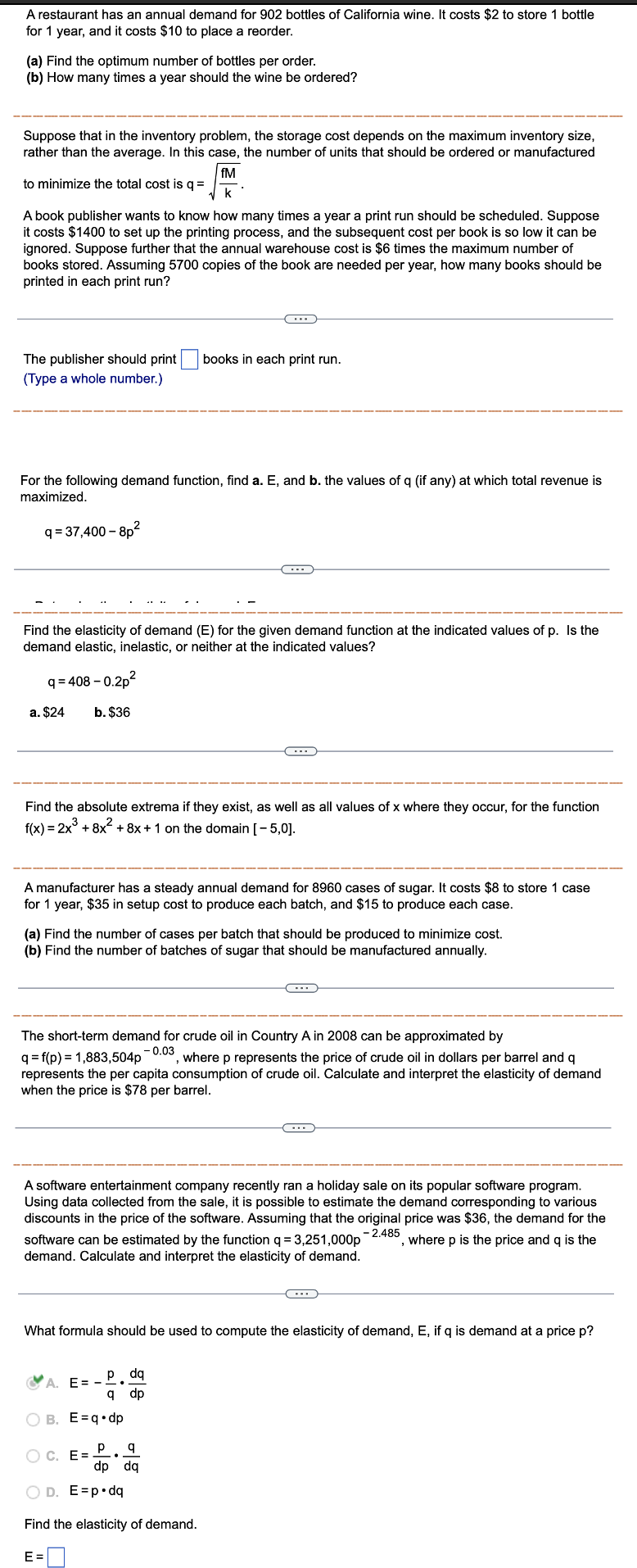 sides. Find the cost of the least expensive fence. . . .