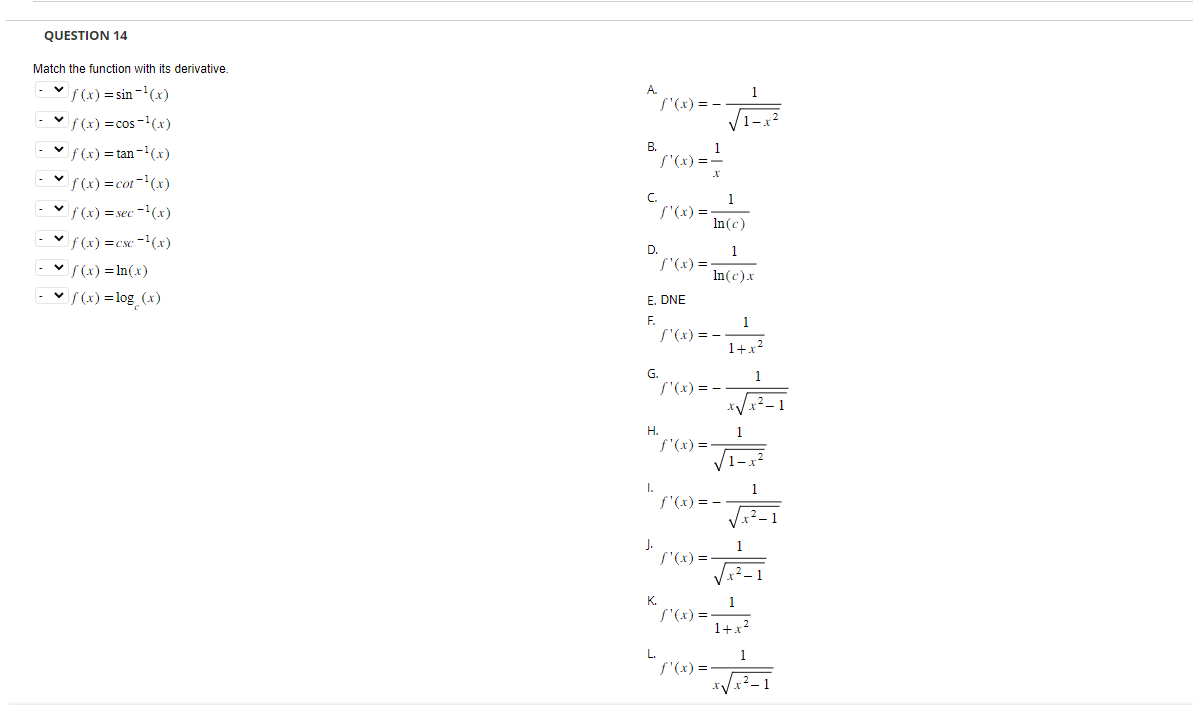 = sin -(x) S' ( x) = - - 1-x v f