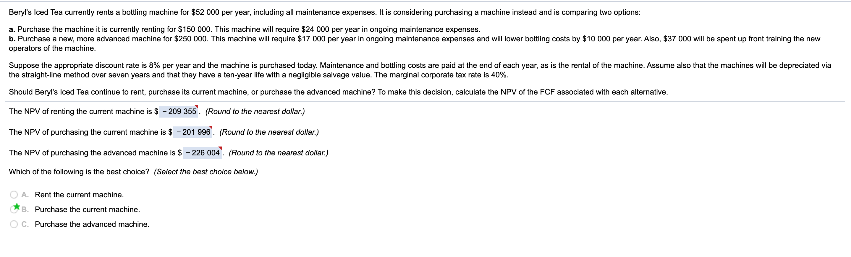 detailed working. Cannot use excel during final exam :( EDIT: This is