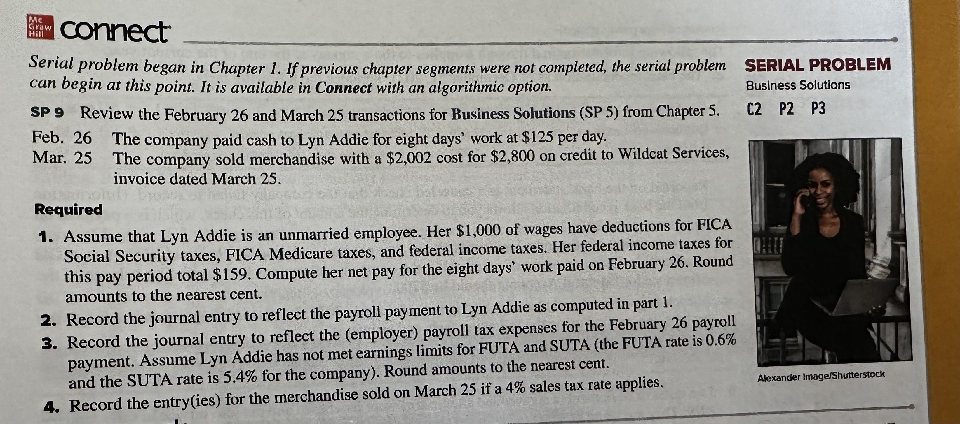  connect Serial problem began in Chapter 1. If previous chapter segments
