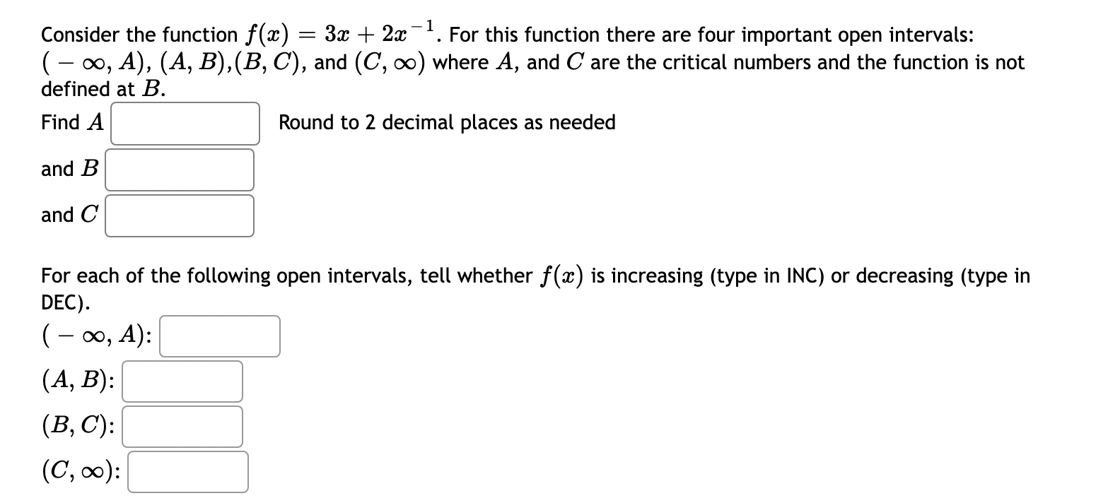  Consider the function f(m) = 3:1: + 2921. For this function