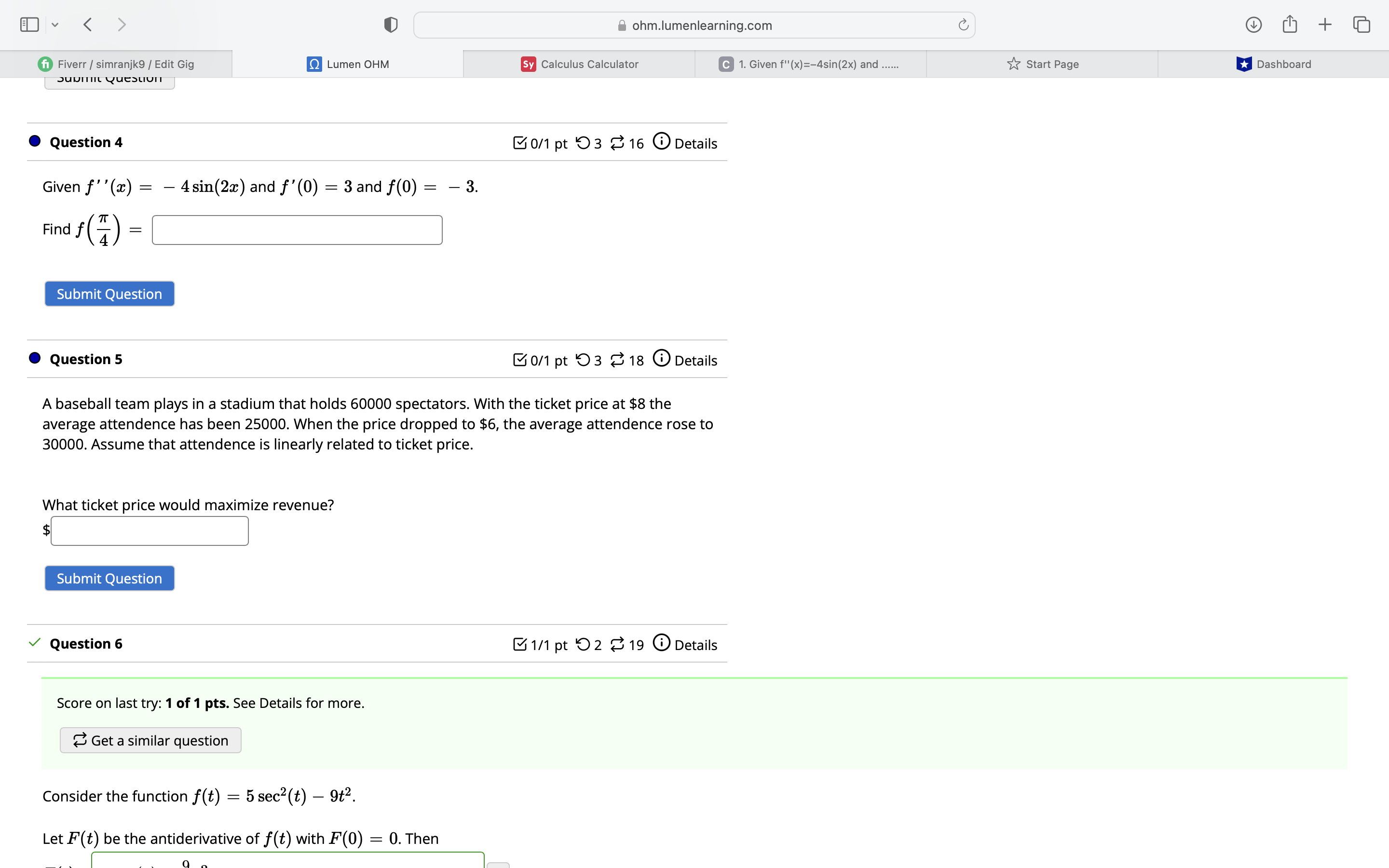  I have shared screenshot with you. please answer all these equations