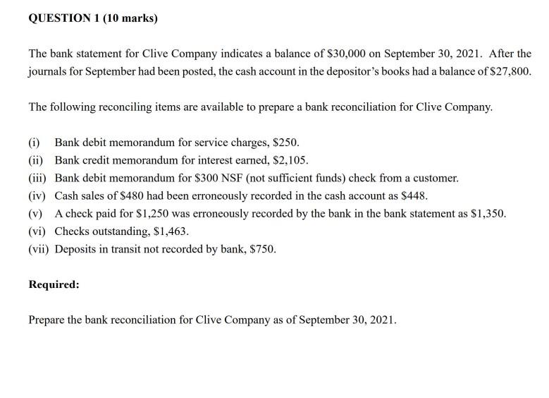 a balance of $30,000 on September 30, 2021. After the journals for