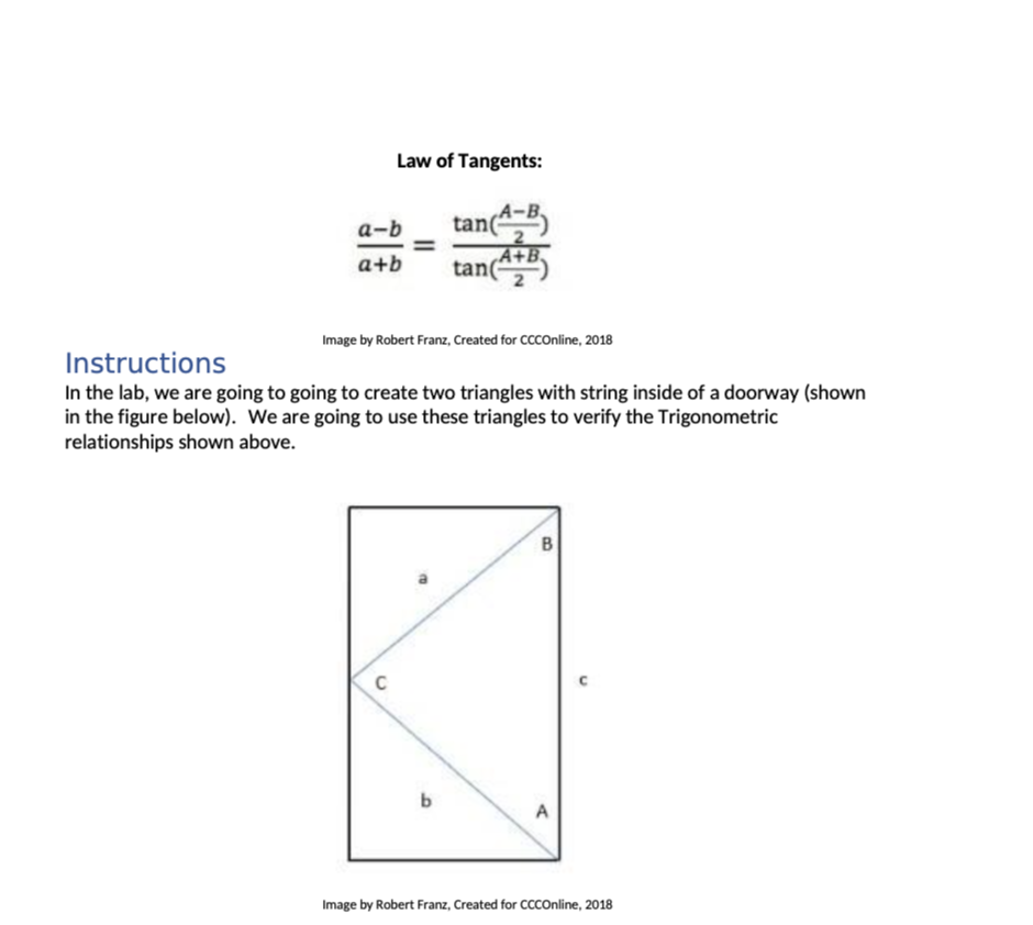 (m) c (m) Angle A Angle B Angle C 1 1.22 1.32