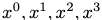 + a2x2 + a3x3) (bo + bix + 62x2 + 63x3)