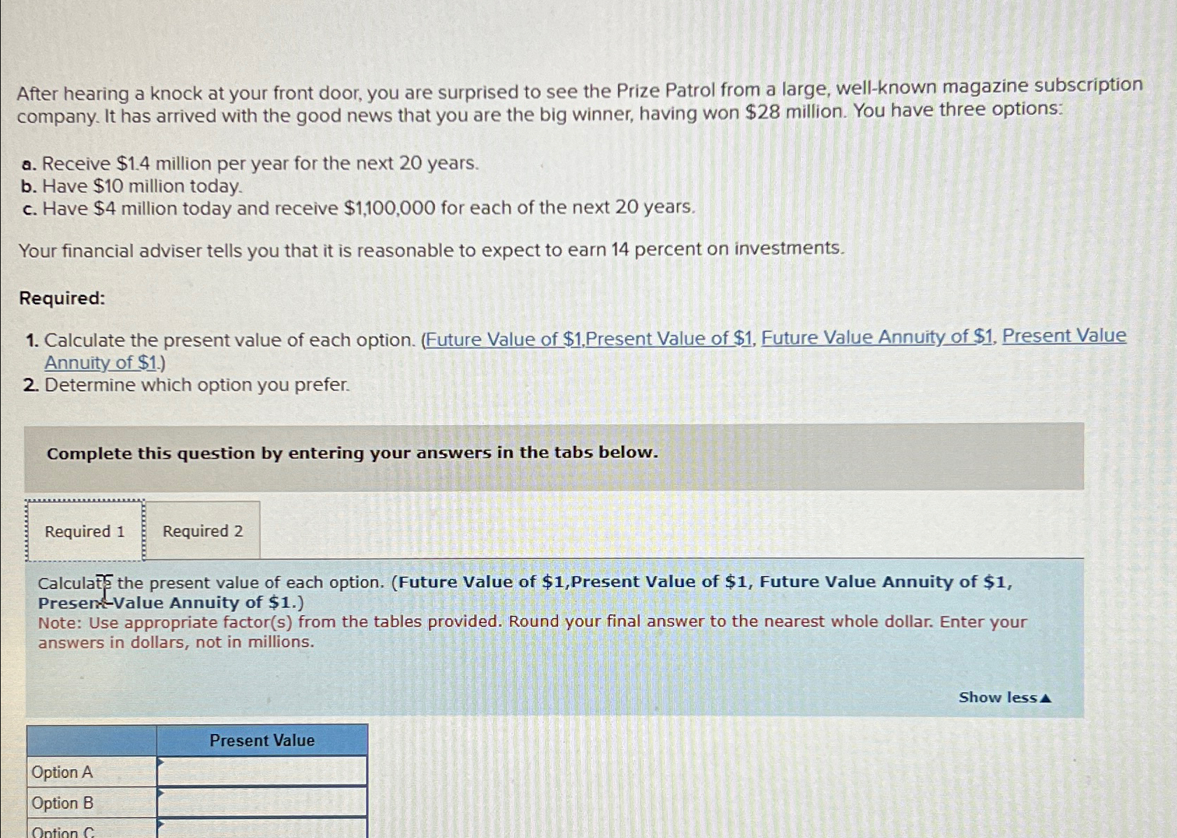 to see the Prize Patrol from a large, well-known magazine subscription company.