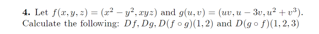 + v3). y ,xyz) and g(u, v) Df, Dg, 0 and 0