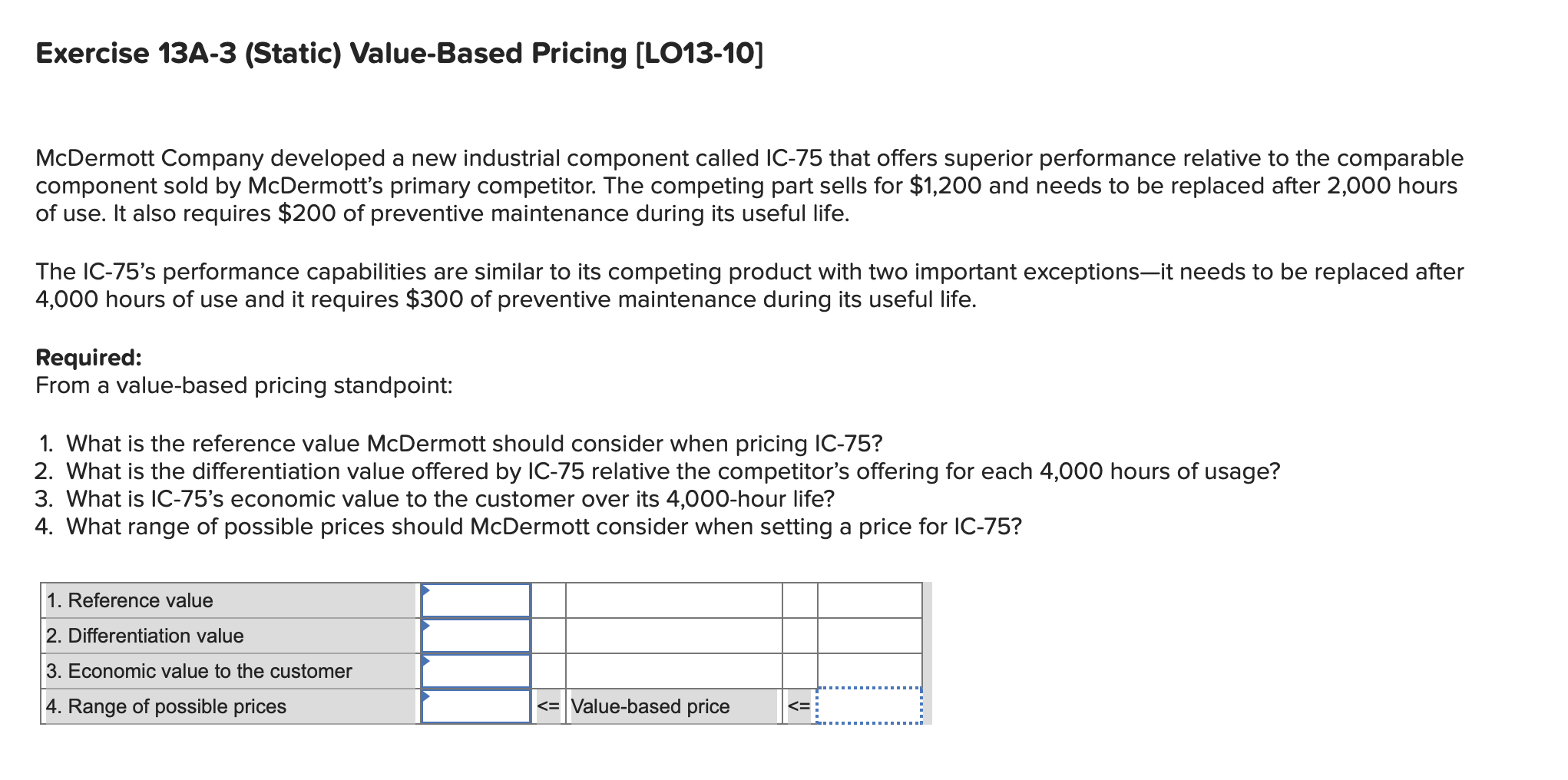 component called IC-75 that offers superior performance relative to the comparable component