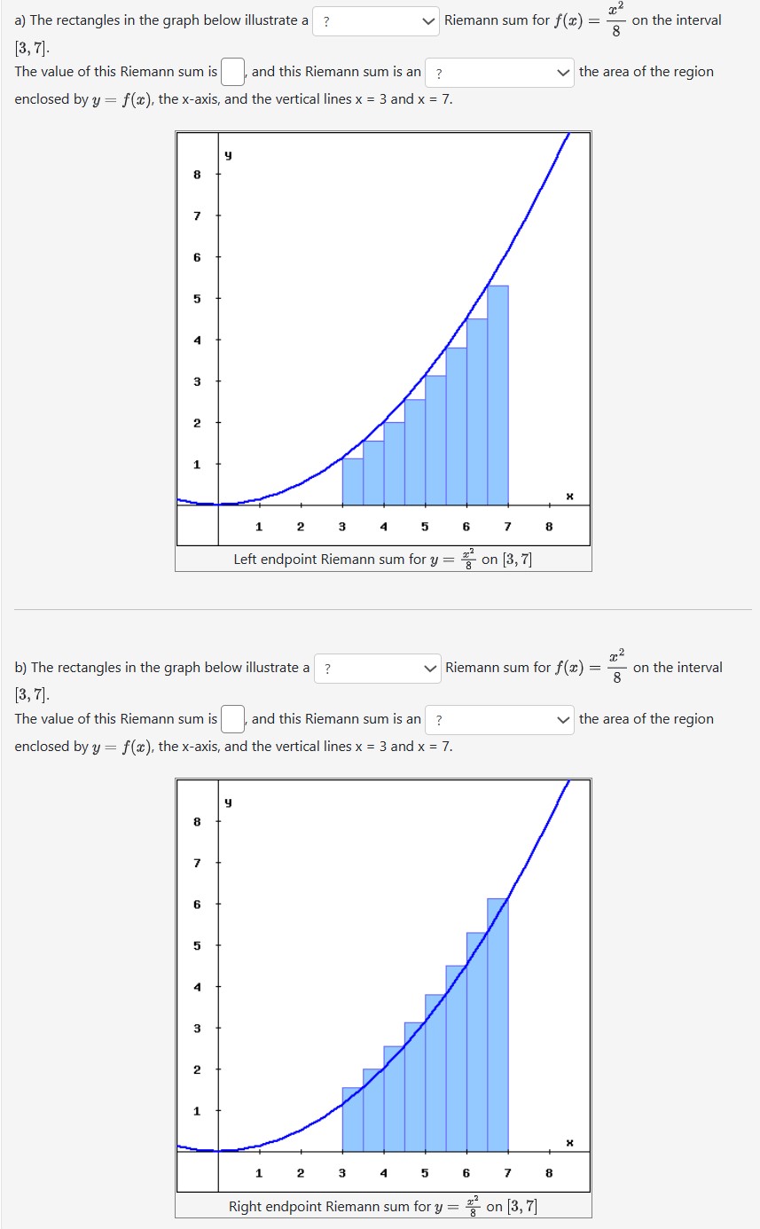 and the vertical lines x = 3 and x = 7. 8