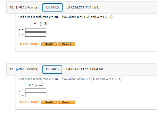 VI = Need Help? Read It Watch It 3. [-/0.075 Points] DETAILS