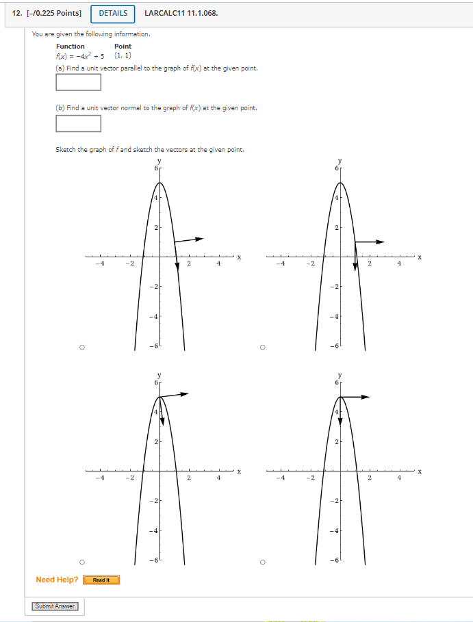 LARCALC11 11.1.021. Find the magnitude of v. V = (8, 15) Need