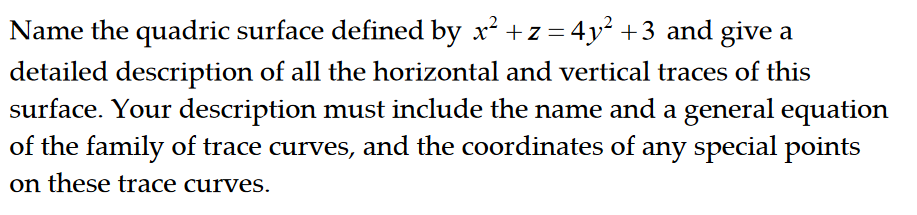 + 3 and give a detailed description of all the horizontal and